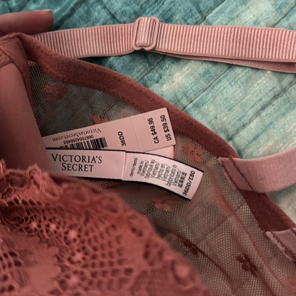 NWT cross strap front close lightly lined Demi bra 36DD - Picture 5 of 5